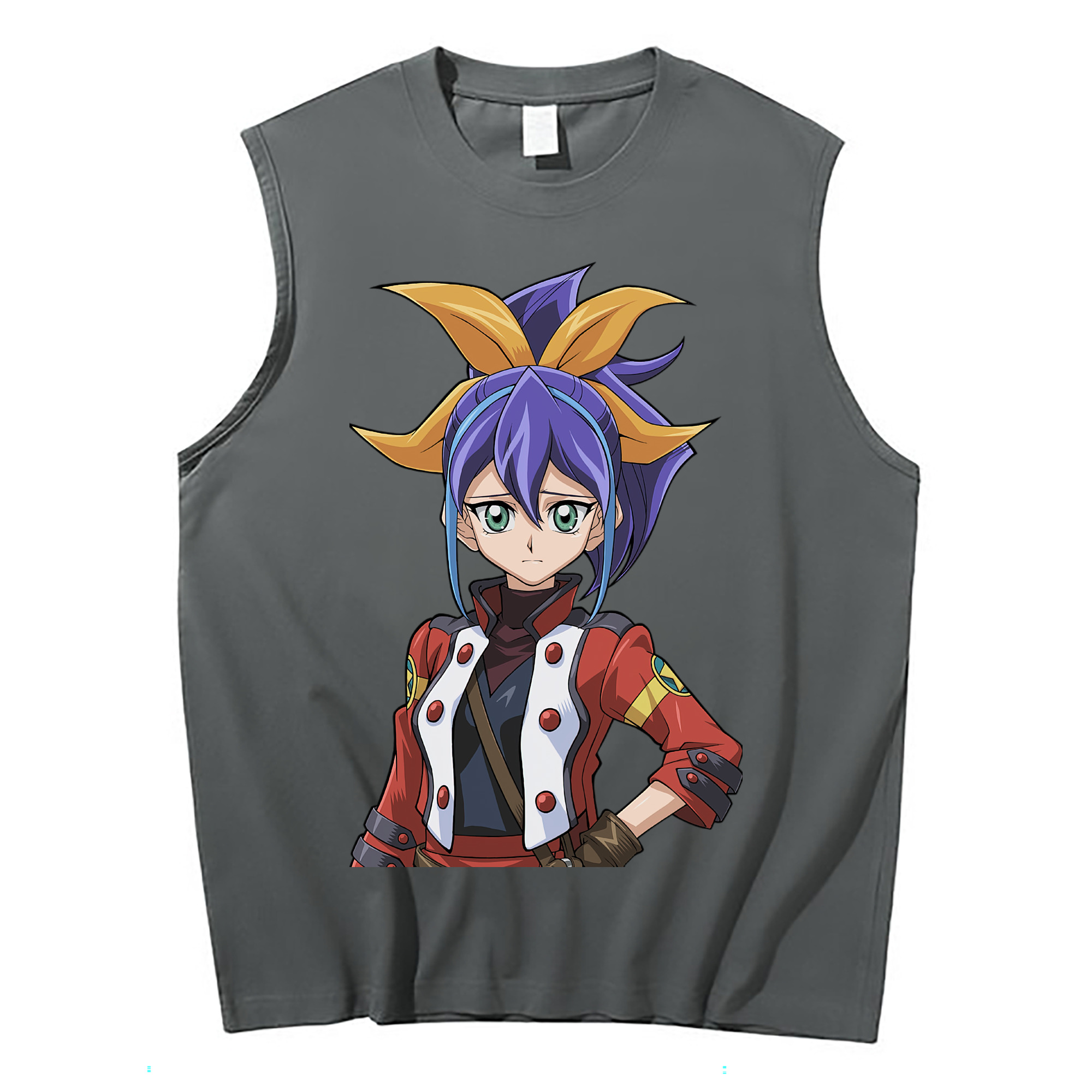 （画像用） 遊☆戯☆王 Yu-Gi-Oh! コットン100％タンクトップ（フロントプリント）